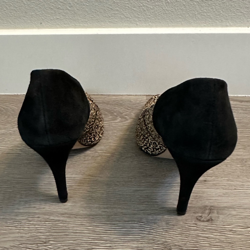 Madewell Leopard Print Pointed-Toe Pumps with Black Heel - Picture 7 of 8
